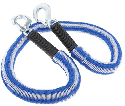 MagiDeal Cinghia per il recupero della fune da traino per 1 tonnellata con ganci lunghi 125 cm per il traino di veicoli emergenza stradale