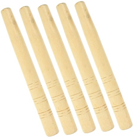 5pcs Wooden Tool Handles Replacement Long Ergonomic Farm Handles for Sickles Hoes Gardening Weeding Tools Beechwood Grip