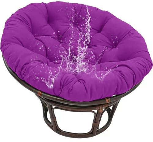 Yadlan Polster FüR Papasansessel,Rundes Auflage, Bodenkissen Gepolstert Sitzkissen RattanstüHle Sitzkissen, FüR Korbsessel Outdoor GartenmöBel Sitzauflage Auflage Purple 160cm