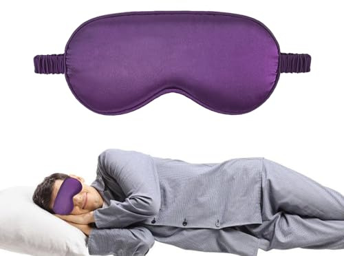 Schlafaugenabdeckung, 9 cm, verdunkelnd, bequemes Gummiband, Reise-Nacht | Augenschutz, weiche und tragbare Schlaffläche, Flüge, Züge, Hotels, Büro, Entspannung