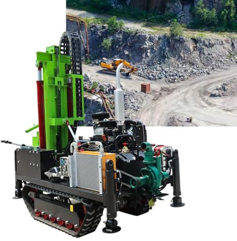 Mini Portable 130-150m Deep Small Two-cylinder Engine Water Well Drilling Rig Rigs for Sale, Portable and Easy-to-Use Diamond Core Drilling Machine for Geotechnical Sampling and Mineral Exploration