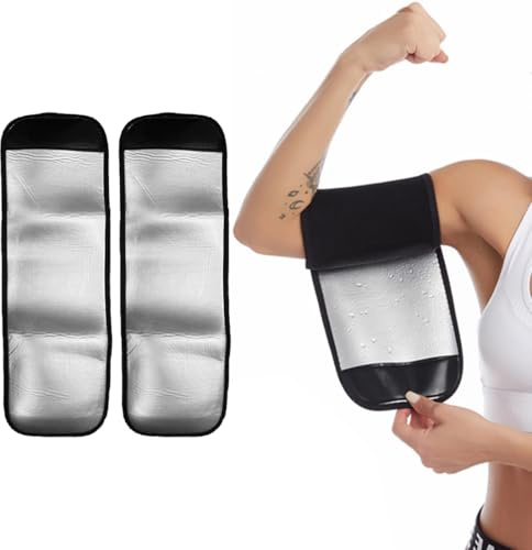 QEXUJOW Fasce sportive donna,Due braccialetti fitness traspiranti, cintura addominale dimagrante regolabile da donna, braccialetto fitness traspirante ad alta efficienza, cintura sportiva