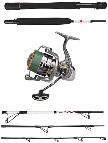 Salzwassercombo Squadron II Travel Boat 2,10m / 30lb + Seafisher 6000 Salzwasser Spinrolle