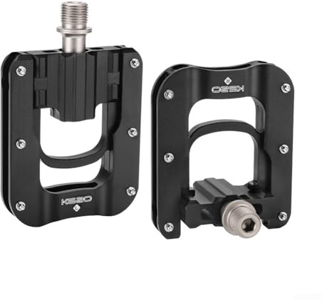 Sealed Bearing Foldable Pedals 9/16 inch Aluminum Alloy for Brompton Folding Bikes Compatible with Standard 9/16 inch Bicycle Cranks