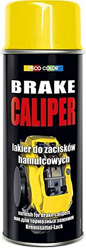 Deco color pinza freno a tamburo vernice spray lucida moto auto sport Tuning (giallo)