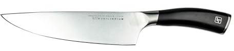 Equilibrium by Rockingham Forge 20cm Kochmesser mit Klinge aus deutschem Edelstahl und schwarzem Griff