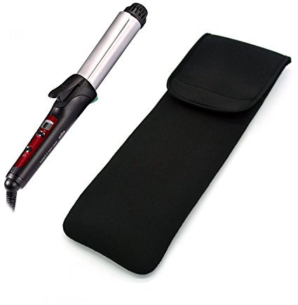 Piastra Capelli Curl & Straight, 2 in 1 Ferro Arricciacapelli, Tormalina in ceramica ferro piatto con Temperatura regolabile 160 ℃ -230 ℃ e Blocco di Sicurezza … (W)