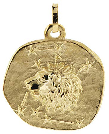 trendor Sternzeichen-Anhänger Löwe 333 Gold 20 mm 08982-08 | Anhänger Tierkreiszeichen für Damen, Herren und Kinder, Made in Germany