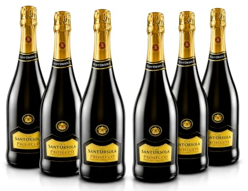 Sant'Orsola Prosecco D.O.C. ExtraDry Sec Vin Petillant Italien Set de 6 Bouteilles x 75 cl