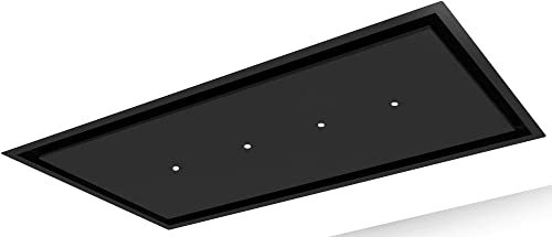 Hotte Plafond 90cm 55db 605m3/h Noir Mat - 6678605