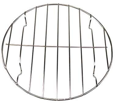 HEMOTON Edelstahl Rund Grillrost 8.66 Zoll 22Cm Durchmesser Spülmaschinenfest BBQ Netzgrill Für Fisch Gemüse Fleisch Pizza Backen