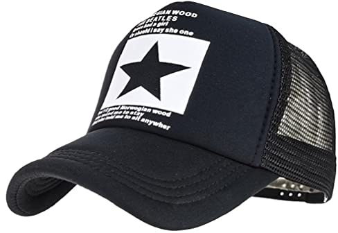 CheChury Cappellino da Baseball Uomo Estivo Ricamato Cappelli a Rete Unisex Traspirante Trucker Cappello da Baseball con Visiera Berretto Donna Casual Hip Hop cap da Baseball Vintage Regolabile