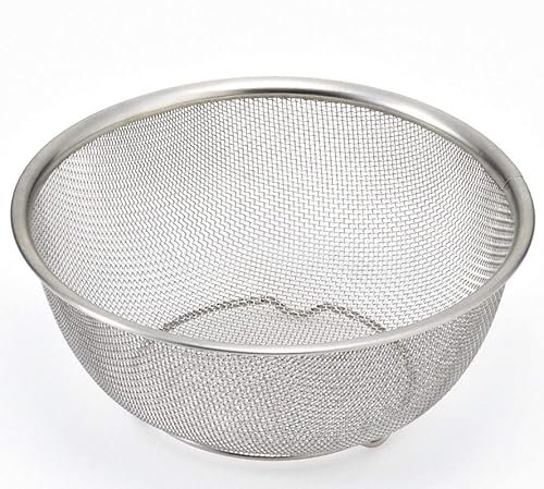 SDMAX 28cm Food Grade Stainless Steel Multipurpose Mesh Sieve Basket: Topli Juice Galni Strainer for Efficient Liquid Filtration, Easy to Rinse and Clean, Handles for Proper Grip