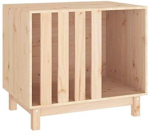 vidaXL Hundehütte 70x50x62cm Massivholz Kiefer Hundehaus Hundehöhle Hundebett