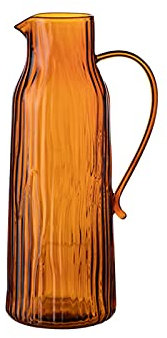 Iced Tea Jug Pitcher di vetro macchiato con manico creativo albero modello freddo carata fredda teiera ad alta temperatura frutta for la casa, ristorante, caffetteria Juice Pitcher ( Color : Amber )