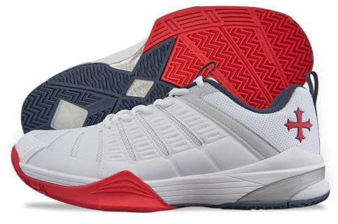 Teuton, AC1 All-Court, Zapatillas - Squash - Tenis - Balonmano - Padel - Voleibol - Pickleball - Calzado para Todo Tipo de Superficies, Azul, EUR42