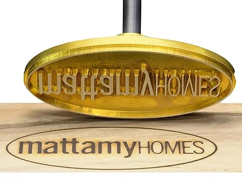 Benutzerdefinierte Holz Branding Eisen Langlebig Holz Leder Branding Eisen mit Custom Branding Eisen Stempel Design Inklusive Griff für Holzarbeiter (6x6)