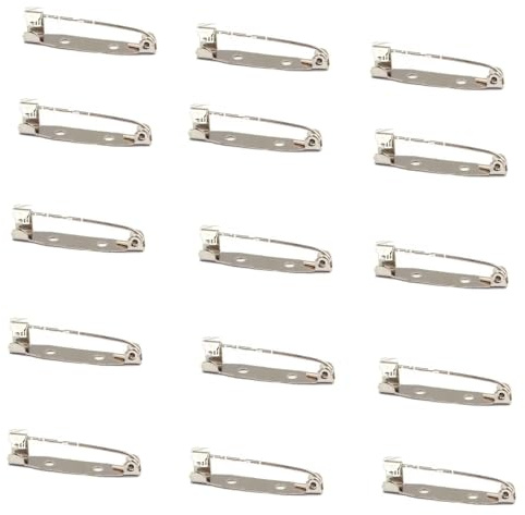 Spille,100 Pezzi Pins di Sicurezza,Spille da Balia,Spille Metalliche,Spille per Badge,Pin Spilla Fermagli,Spille per bricolage per gioielli e artigianato(25 mm)