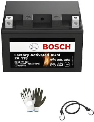 Compatible avec BMW C Sport (K18) 600 dal 2012 al 2012 Batterie YTZ14S-BS SCELLÉE AU Gel Bosch FA113 CHARGÉE ET PRÊTE À l'emploi Batteries 11 AMPÈRE 12 Volt 150X88X110MM