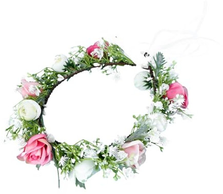 1 Stück Kopfbedeckung, Girlande, Hochzeit, Haarschmuck, Kränze, Boho-Haarschmuck for die Braut, Hochzeit, Braut-Stirnband, kreativer Braut-Kopfschmuck, Hochzeit, Braut-Kopfschmuck, kreatives Haarband/
