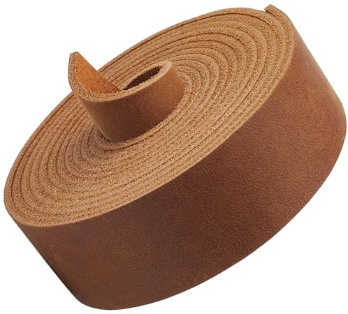 GORGECRAFT 2 m Rindslederriemen Aus Genarbtem Rindsleder Crazy Horse Lederschnur 11.8cm Breit Echtes (3) mm Dickes Lederband Echtlederstreifen Werkzeug Zum Basteln von Schuhen Kamel