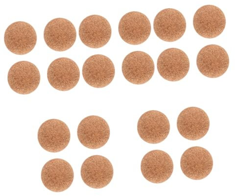 KOMBIUDA 5sets Holz Foosball Kork Mini Für Tisch Fußball Tragen-beständig Material Indoor Spiel Zubehör 4 Stücke * 5