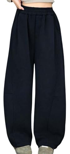 Pantalon Cargo Large Enfant Fille 5-14 Ans Pantalon Baggy AAY2k Ado Fille Taille Elastique Pas Cher Pantalon Ample Fille Fluide Casual Sport Jogging Vacances Sweatpants