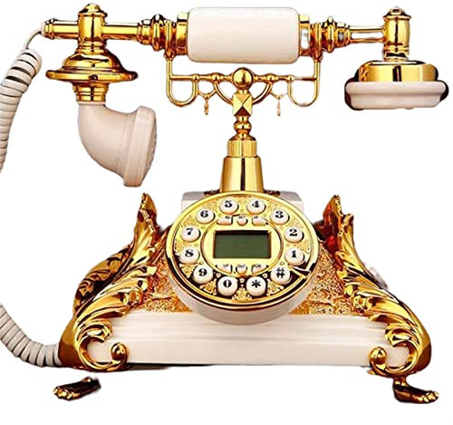 HPTHLY Button Phone,Fixed Telephones Landline Phone Retro Telephone for Home Office Sitting Room Desk Decoration Style Living Room