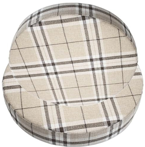 ANWEALTH Rundes Sitzkissen für Hocker Stuhlpolster Dickes 2/3-Zoll-Schaumstoffkissen rutschfest weich und bequem Rundes Bürokissen für Outdoor Indoor Esszimmer Küche Büro (H2,2_17 * 3 Zoll)