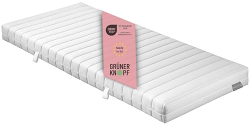 liebling Matratze 100x200 cm, orthopädische Taschenfederkernmatratze Härtegrad H2, Öko-Tex, ergonomische 7 Zonen Federkernmatratze, Höhe 16, Made in EU
