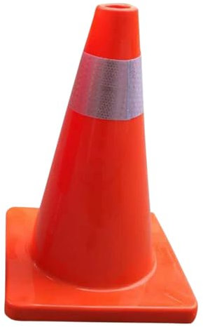 PartyKindom Straßenverkehrsbarriere - Straßensperren - Baustellen-verkehrszeichen - Parkkegel - Sportkegel - Orangefarbener Reflektierender Verkehrskegel