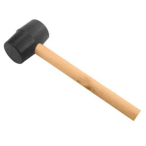 LUYSGBXR Gummihammer Gummi for Bodenbeläge. Multifunktionaler Hammer for Verlegen von Keramikfliesen. Gummi for Bodenbeläge mit Fiberglas-Massivholzgriff.