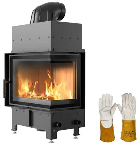 KRATKI Inserto per camino in acciaio a legna FLOKI 8 kW Ø160 A Ecodesign