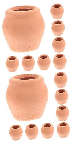 Toddmomy 16piezas De Cerámica para Suculentas y Bonsáis De Contenedores De para Decoración para y