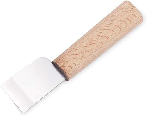 WUTA Coltello professionale in pelle artigianale coltello da taglio in pelle coltello diradante fai da te per lama dritta - destra