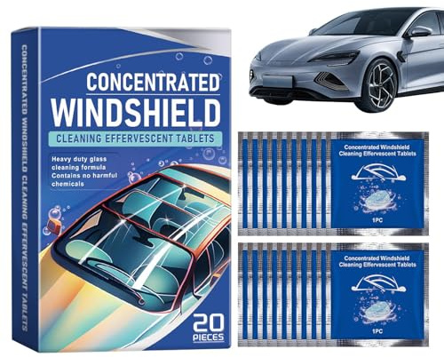 Holdes Detergente per parabrezza – Compresse concentrate per la pulizia dei dettagli del parabrezza | Compresse impermeabili per la pulizia del vetro, per auto, camion, interni, esterni, garage