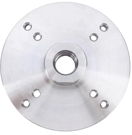 6 Inch Heavy Duty 45 Steel Wood Lathe Faceplate, M33 Thread 8 Mounting Holes, for Small Bowl Turning and Woodworking Projects