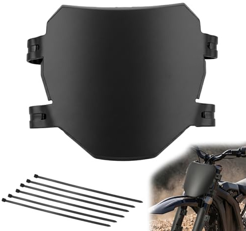 Ceriselle Motorrad Kennzeichen, Universelles Nummernschild für E-Bike & Motorrad Kennzeichenhalter, Passend für Q20, S1/S2/Y1/RX, MX Modelle, Schwarz