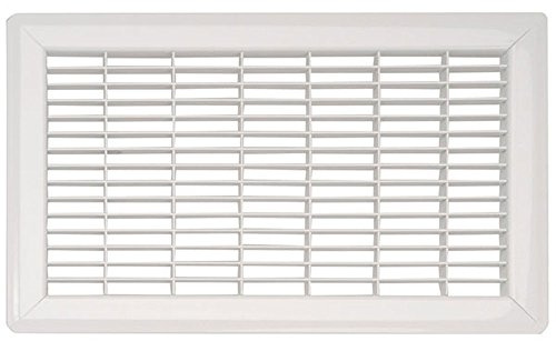 Imperial RG1198 Heavy Gauge Floor Return Air Grille, 8 x 12-Inch, White, 1-Pack