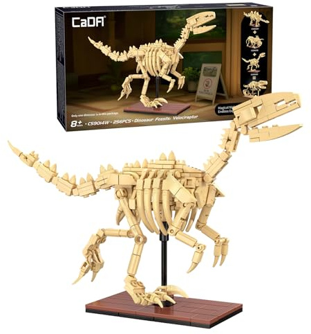 CaDA Velociraptor (256 Teile) - C59014W - Skelett aus Klemmbausteinen von einem Velociraptor