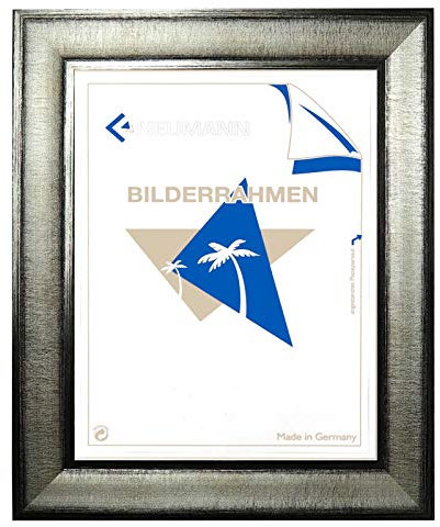 Neumannn Bilderrahmen Kunststoffrahmen Silber 468 ARG, HxB 33x78 mm, Wechselrahmen, 70x100 cm