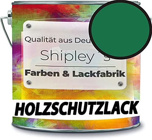 Holzschutzlack Holzlack Holzlasur wetterbeständiger Langzeitschutz Wetterschutzfarbe Holzschutzfarbe RAL 6029 Minzgrün // Shipley's Farben & Lackfabrik
