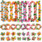 Aviski 32 Pièces Leis Décorations Collier de Fleurs, Bracelets Bandeau, pour Thème de Fête Hawaïenne Tropicale Beach Party Hawaiian Night Bar Vacances à la Plage