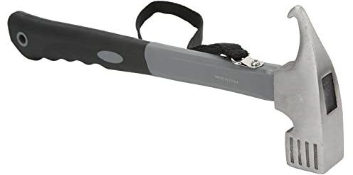 Campinghammer Zeltheringhammer, 12-Zoll-Campinghammer Campingheringhammer Kohlenstoffstahl Campingzelthammer mit Zelthering-Entferner Zeltheringe-Abzieher