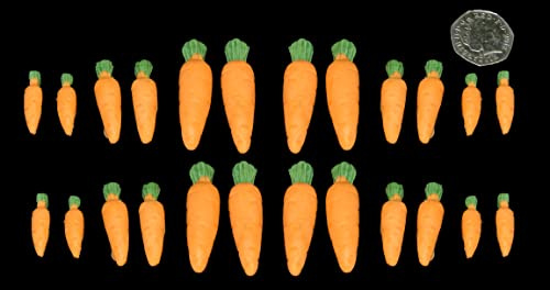 20 x 3D Edible Icing Carrots Sugar Cupcake/Cake Decoration Toppers