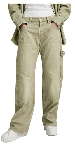 G-Star Dam jeans Bowey 3D Carpenter lösa jeans, Grön (Sun Faded Sage Gd D24354-d491-g552), 26W / 32L