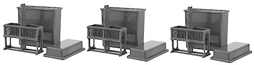 DOITOOL 3 Sets Slots Kunststoff Mikroskop Objektträger Färbung Rack Jar Robuste Lagerung für Labor Verwenden