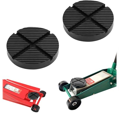 ZHYUAN 2 Stück 125 x 26 mm Universal Auto Wagenheber Gummiauflage 100mm Halter für Hebebühne
