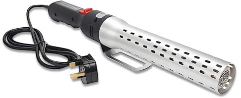 Allume-feu électrique argenté pour barbecue 2000 W puissant et rapide, parfait pour cuisinière, gril, cheminée