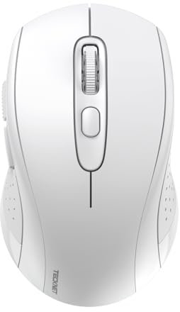 TECKNET Bluetooth Mouse, 4000DPI Wireless Mouse Computer Mice Bluetooth 5.0/3.0 and 2.4GHz Connectivity Mouse with 6 Adjustable DPI,18 Months Long Battery Life Cordless USB Mouse for Laptop PC